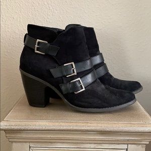 Heeled booties.